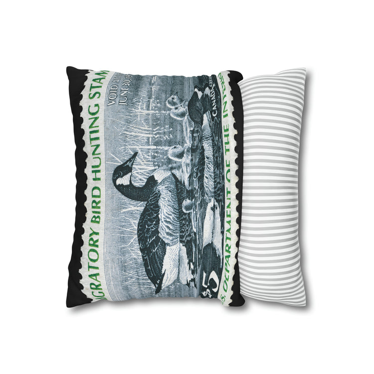 Official 1976-1977 Federal Duck Stamp - Zippered Pillow Cover