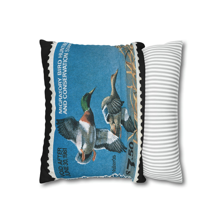Official 1980-1981 Federal Duck Stamp - Zippered Pillow Cover