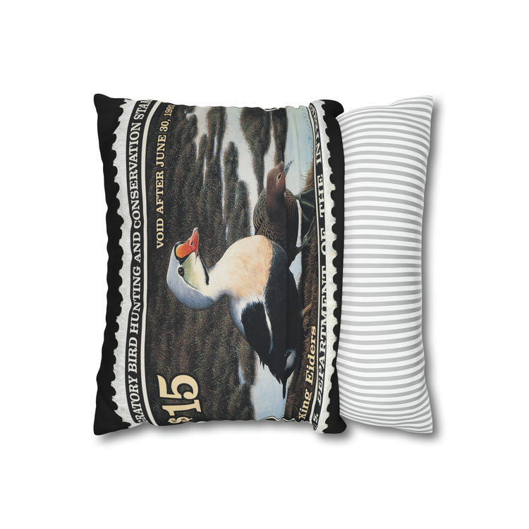 Official 1991-1992 Federal Duck Stamp - Zippered Pillow Cover
