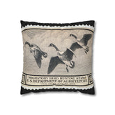Official 1936-1937 Federal Duck Stamp - Zippered Pillow Cover