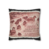 Official 1941-1942 Federal Duck Stamp - Zippered Pillow Cover