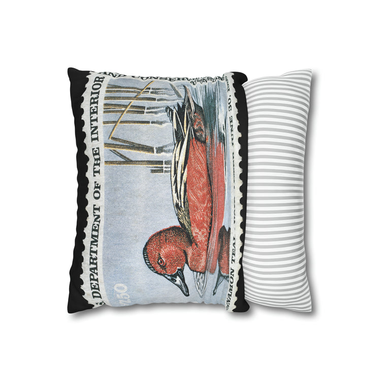 Official 1985-1986 Federal Duck Stamp - Zippered Pillow Cover