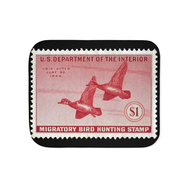Official 1943-1944 Federal Duck Stamp - Sherpa Blanket