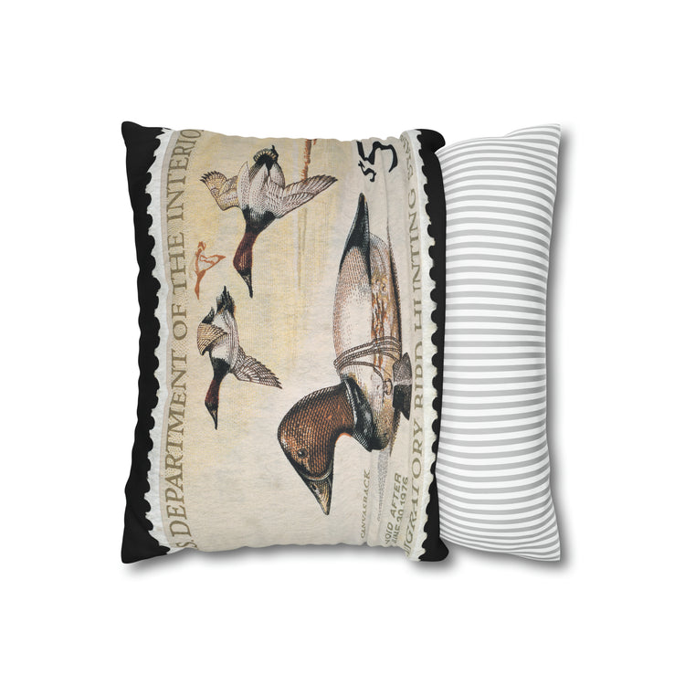 Official 1975-1976 Federal Duck Stamp - Zippered Pillow Cover