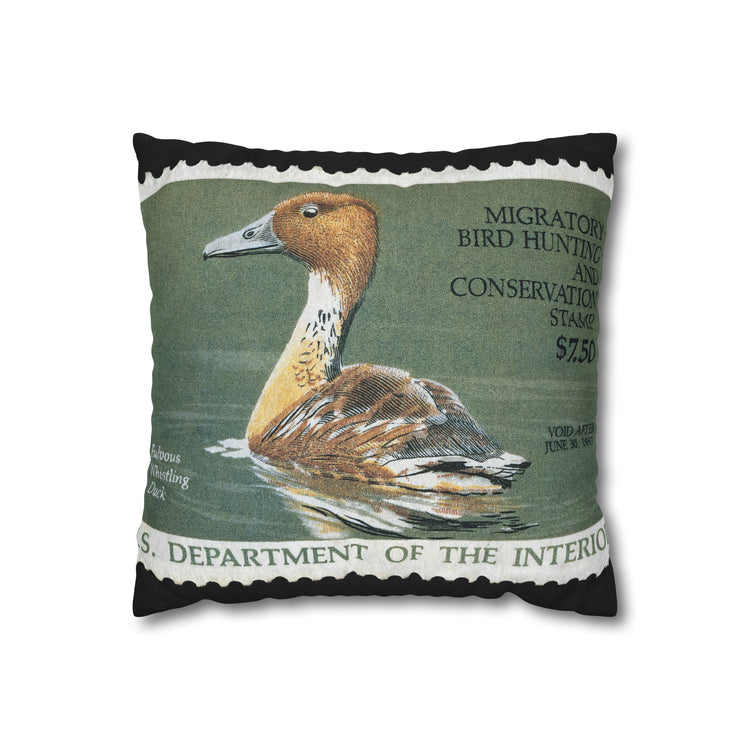 Official 1986-1987 Federal Duck Stamp - Zippered Pillow Cover