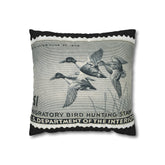 Official 1945-1946 Federal Duck Stamp - Zippered Pillow Cover