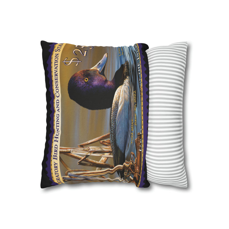 Official 2021-2022 Federal Duck Stamp - Zippered Pillow Cover