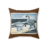 Official 1964-1965 Federal Duck Stamp - Brown Pillow
