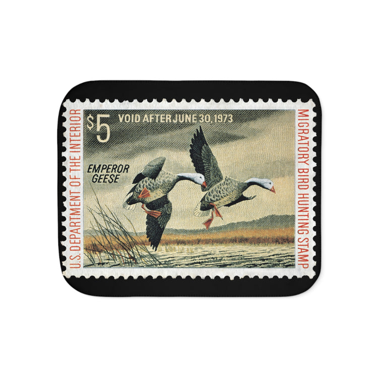 Official 1972-1973 Federal Duck Stamp - Sherpa Blanket