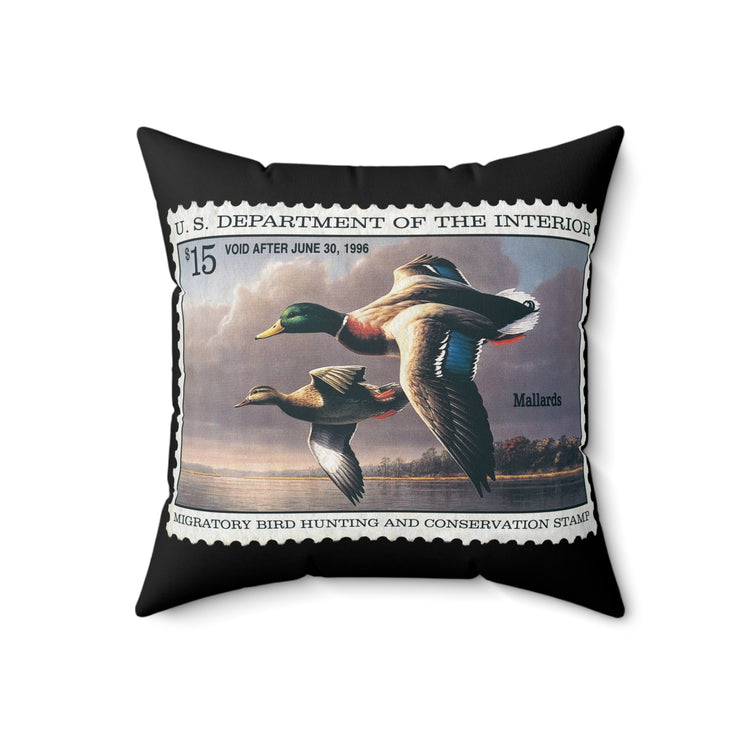Official 1995-1996 Federal Duck Stamp - Black Pillow