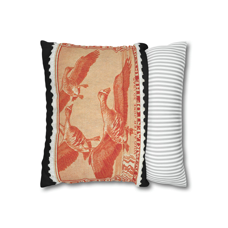 Official 1944-1945 Federal Duck Stamp - Zippered Pillow Cover