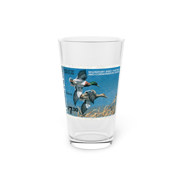 Official 1980-1981 Federal Duck Stamp - Pint Glass