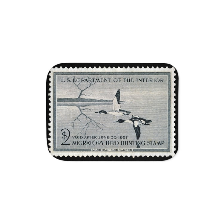 Official 1956-1957 Federal Duck Stamp - Sherpa Blanket