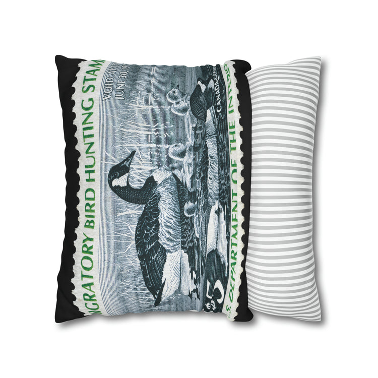 Official 1976-1977 Federal Duck Stamp - Zippered Pillow Cover
