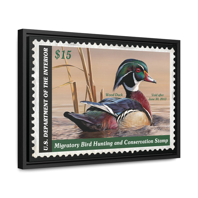 Official 2012 - 2013 Federal Duck Stamp - Framed Canvas Sign