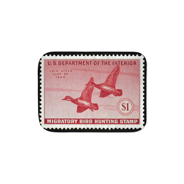 Official 1943-1944 Federal Duck Stamp - Sherpa Blanket
