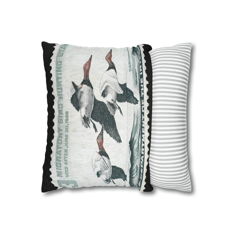 Official 1965-1966 Federal Duck Stamp - Zippered Pillow Cover