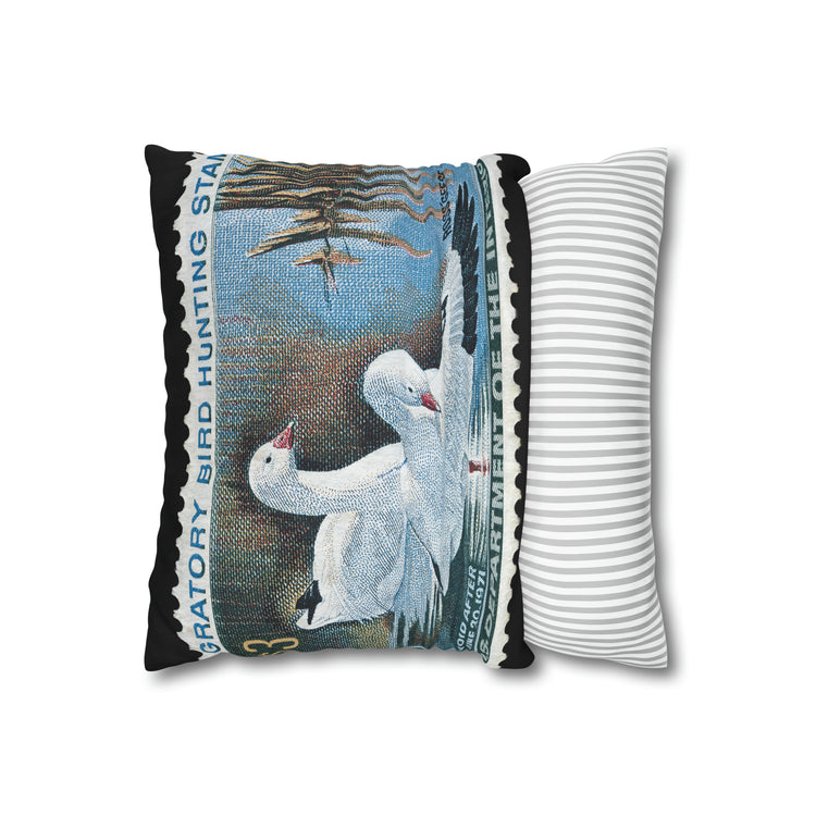 Official 1970-1971 Federal Duck Stamp - Zippered Pillow Cover
