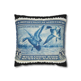 Official 1934-1935 Federal Duck Stamp - Zippered Pillow Cover
