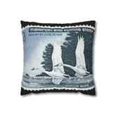 Official 1966-1967 Federal Duck Stamp - Zippered Pillow Cover