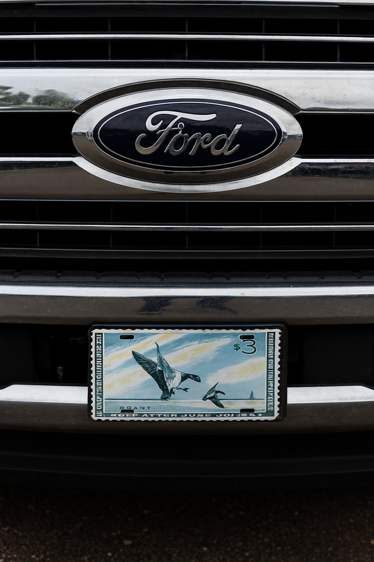 Official 1963 - 1964 Federal Duck Stamp - License Plate