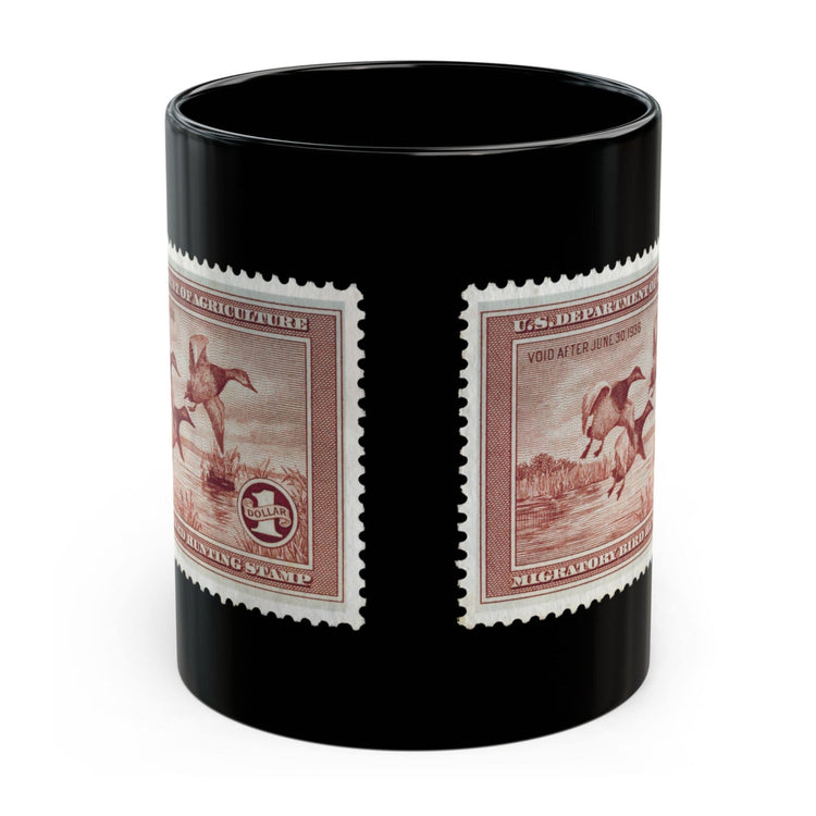 Official 1935 - 1936 Federal Duck Stamp - Black Mug