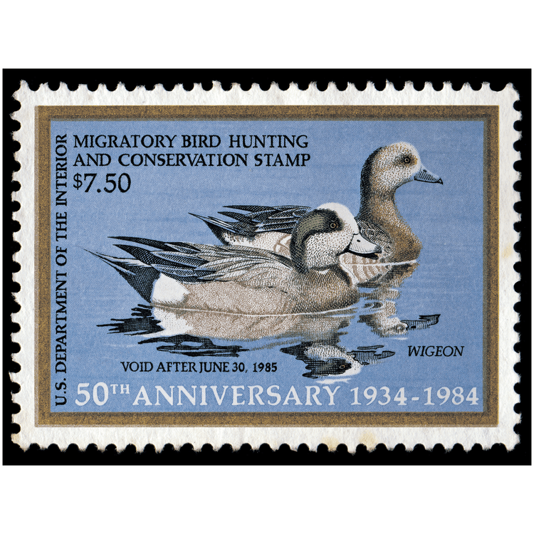 Official 1984 -1985 Federal Duck Stamp-Metal Sign