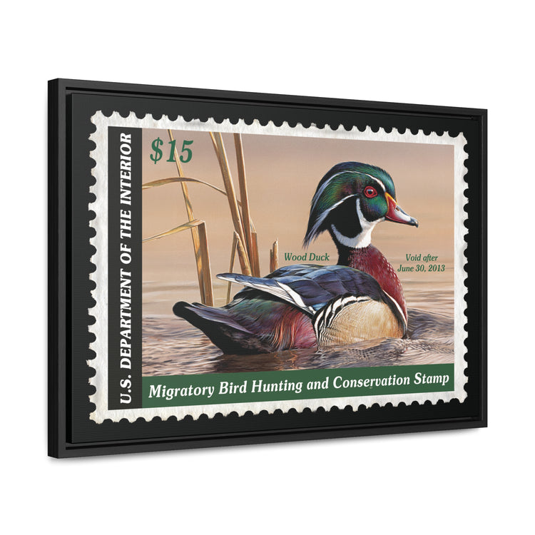 Official 2012 - 2013 Federal Duck Stamp - Framed Canvas Sign