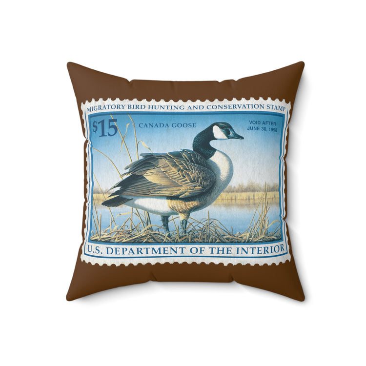 Official 1997-1998 Federal Duck Stamp - Brown Pillow