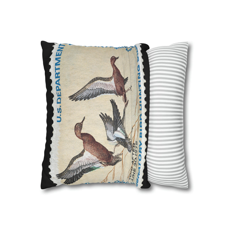 Official 1971-1972 Federal Duck Stamp - Zippered Pillow Cover