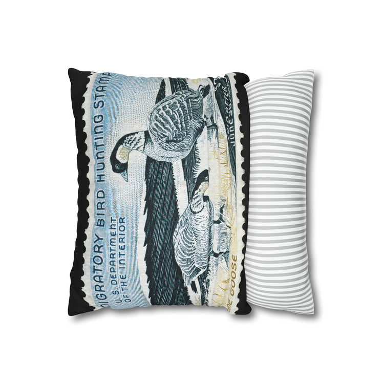 Official 1964-1965 Federal Duck Stamp - Zippered Pillow Cover