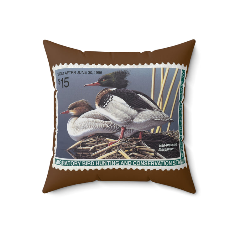 Official 1994-1995 Federal Duck Stamp - Brown Pillow