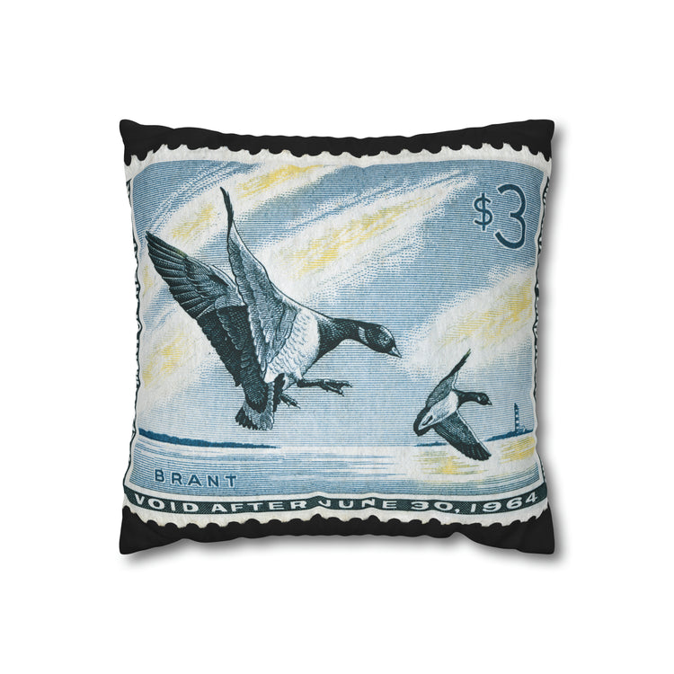 Official 1963-1964 Federal Duck Stamp - Zippered Pillow Cover