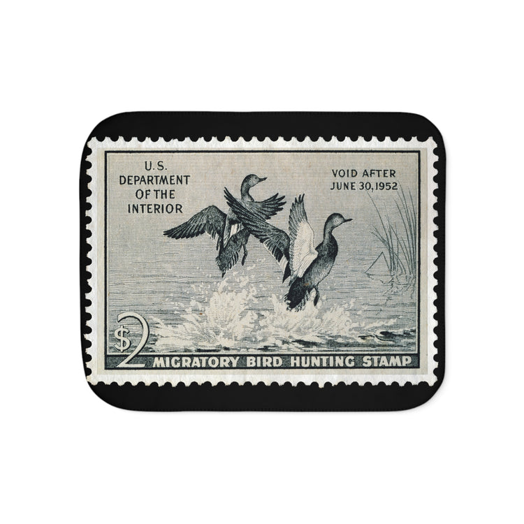 Official 1951-1952 Federal Duck Stamp - Sherpa Blanket