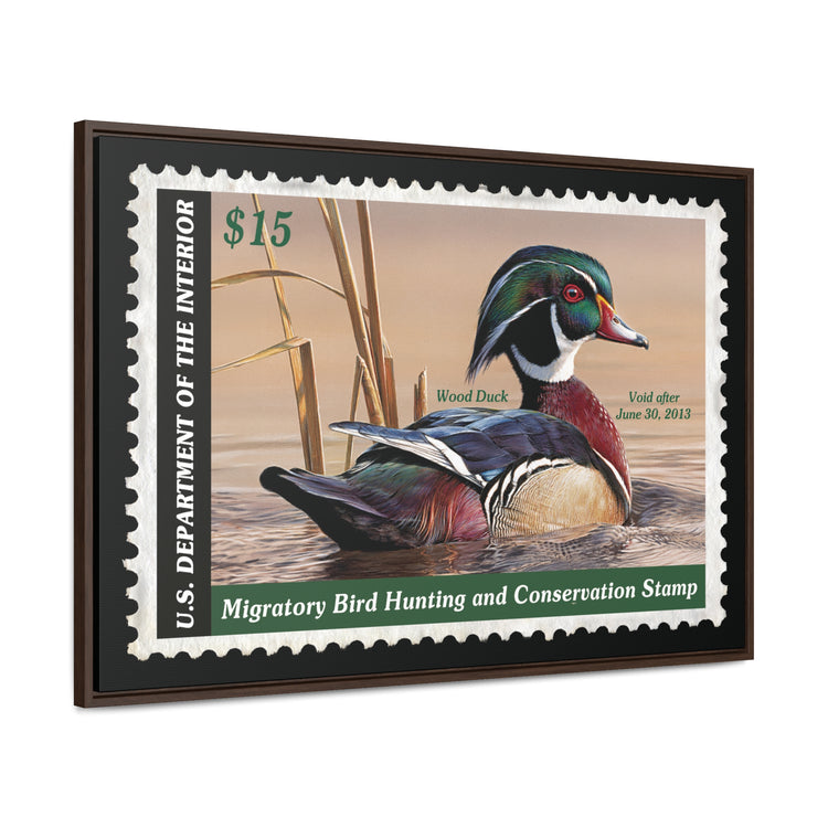 Official 2012 - 2013 Federal Duck Stamp - Framed Canvas Sign