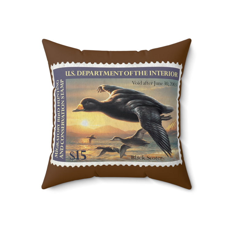 Official 2002-2003 Federal Duck Stamp - Brown Pillow