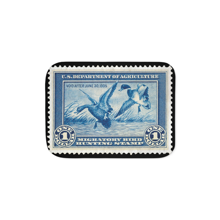 Official 1934-1935 Federal Duck Stamp - Sherpa Blanket