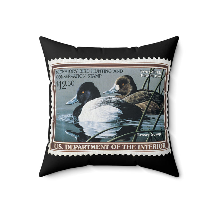 Official 1989-1990 Federal Duck Stamp - Black Pillow