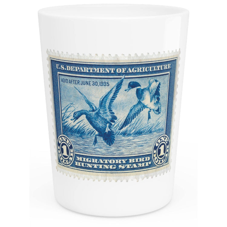 Official 1934-1935 Federal Duck Stamp - Shot Glass