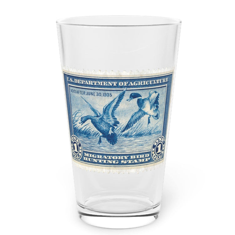 Official 1934-1935 Federal Duck Stamp - Pint Glass