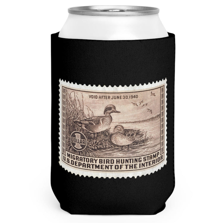 Official 1939-1940 Duck Stamp - Can Cooler Sleeve