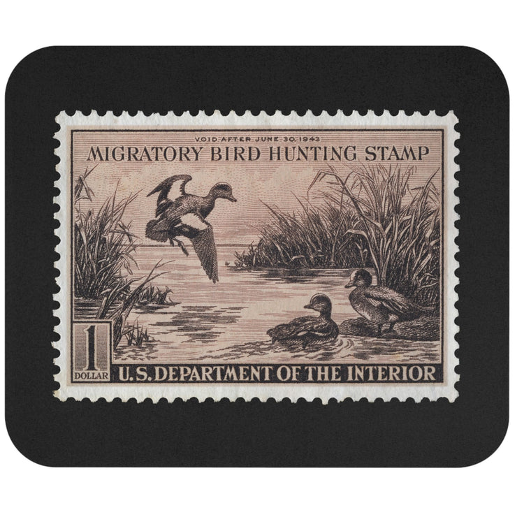 Official 1942-1943 Federal Duck Stamp - Mouse Pad