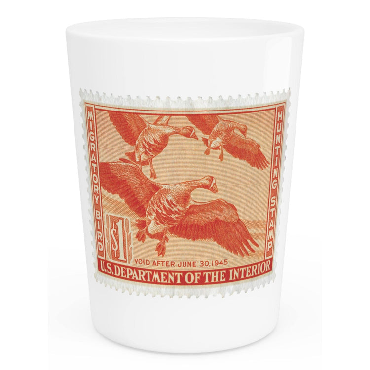 Official 1944-1945 Federal Duck Stamp - Shot Glass