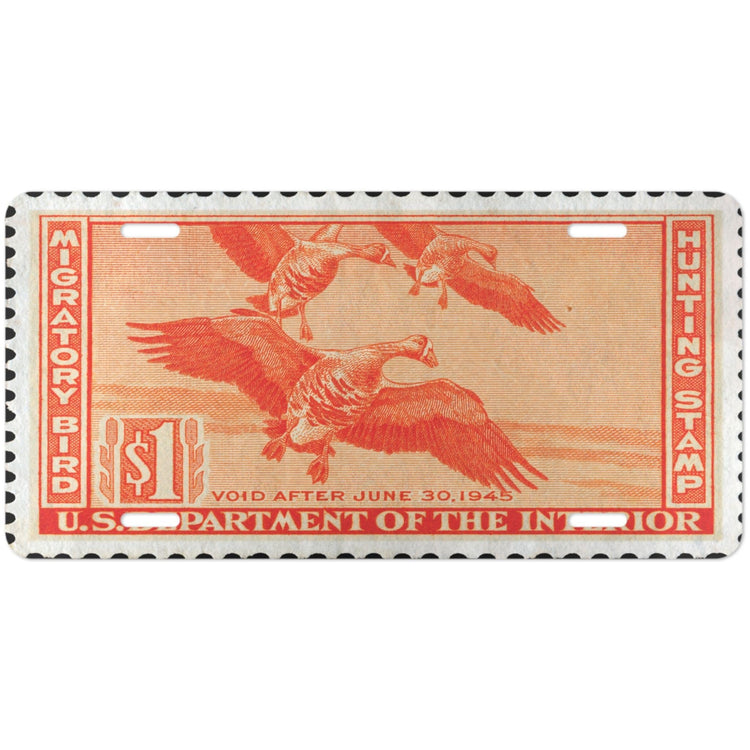 Official 1944-1945 Federal Duck Stamp - License Plate