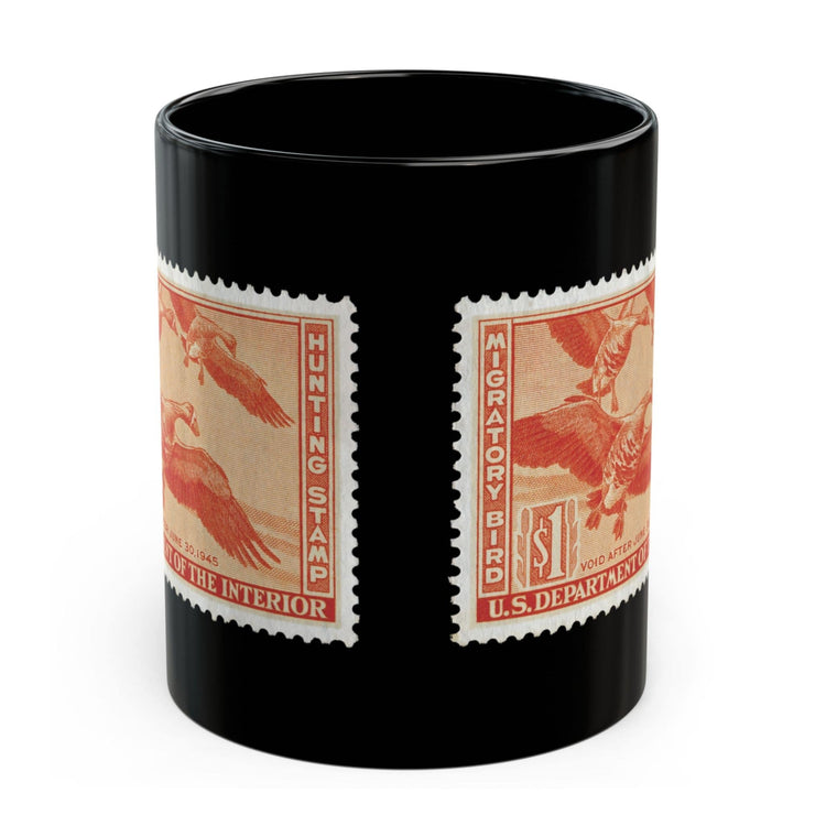 Official 1944-1945 Federal Duck Stamp - Black Mug