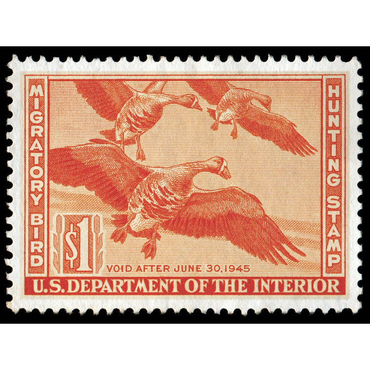 Official 1944 - 1945 Federal Duck Stamp-Metal Sign