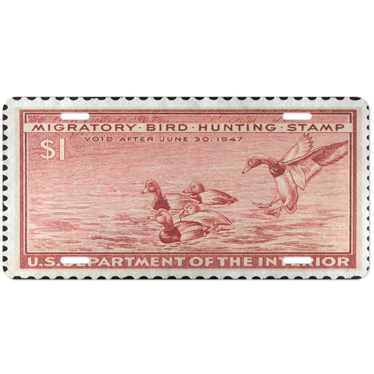 Official 1946-1947 Federal Duck Stamp - License Plate