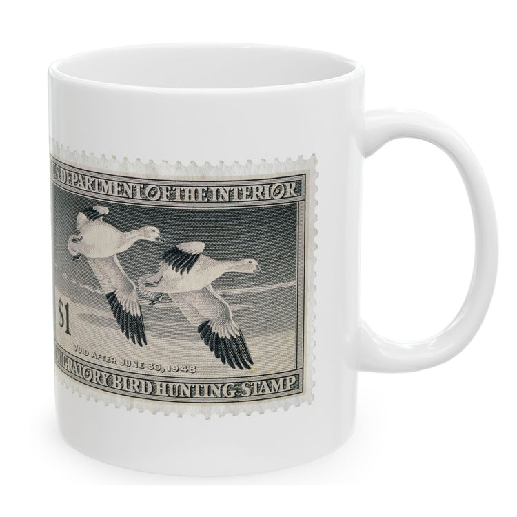 Official 1947-1948 Federal Duck Stamp - White Mug