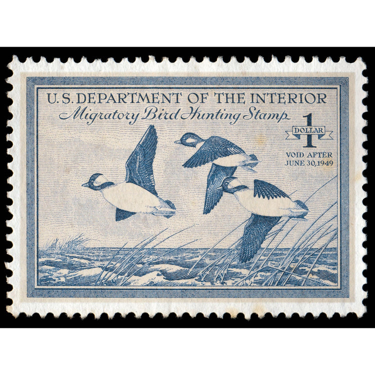 Official 1948 - 1949 Federal  Duck Stamp-Metal Sign