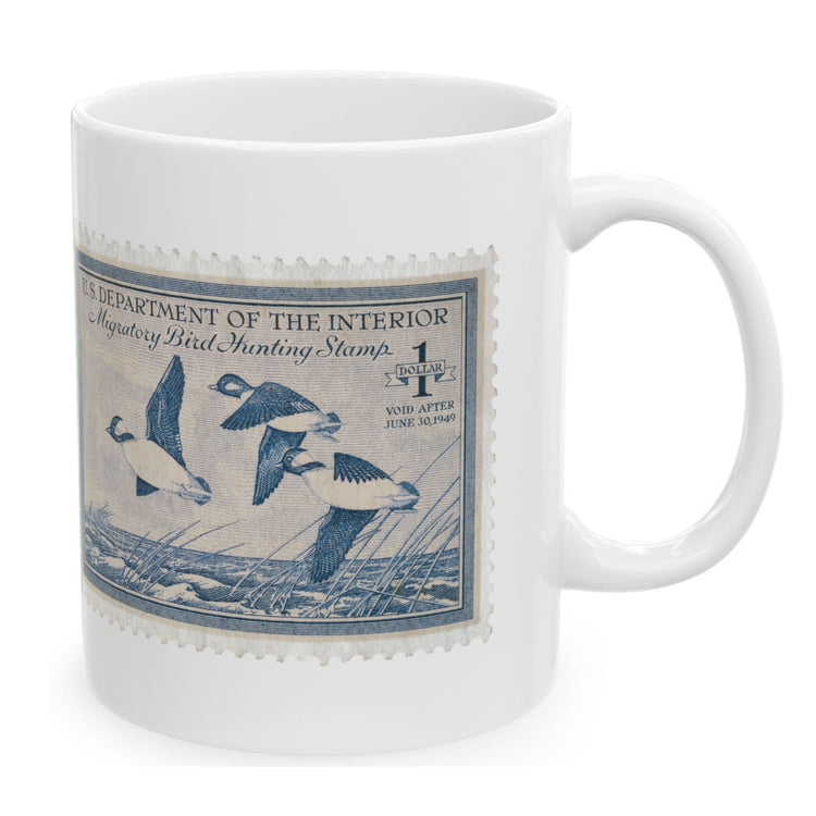 Official 1948-1949 Federal Duck Stamp - White Mug